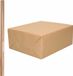 Merkloos / Sans marque Twisk Groothandel Bv Inpakpapier/cadeaupapier - 2x rollen - 500 x 70 cm - bruin