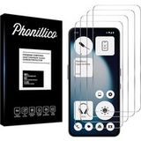 Phonillico® Gehard Glas voor Nothing Phone 3a Lite [Pack 4] Schermbeschermer Glasfolie