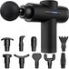 Squago Massage Gun - Mini Massage Gun with 10 Massage Heads, 32 Speeds - Black/Blue