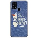 ERT GROUP mobiel telefoonhoesje voor Samsung M31 origineel en officieel erkend Disney patroon Olaf 005