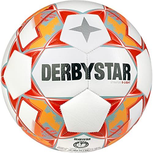 Derbystar Voetbal Stratos S-Light maat 5 Wit / oranje /grijs