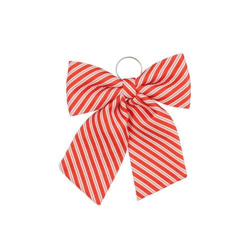 Mica Decorations kerststrik streep - rood