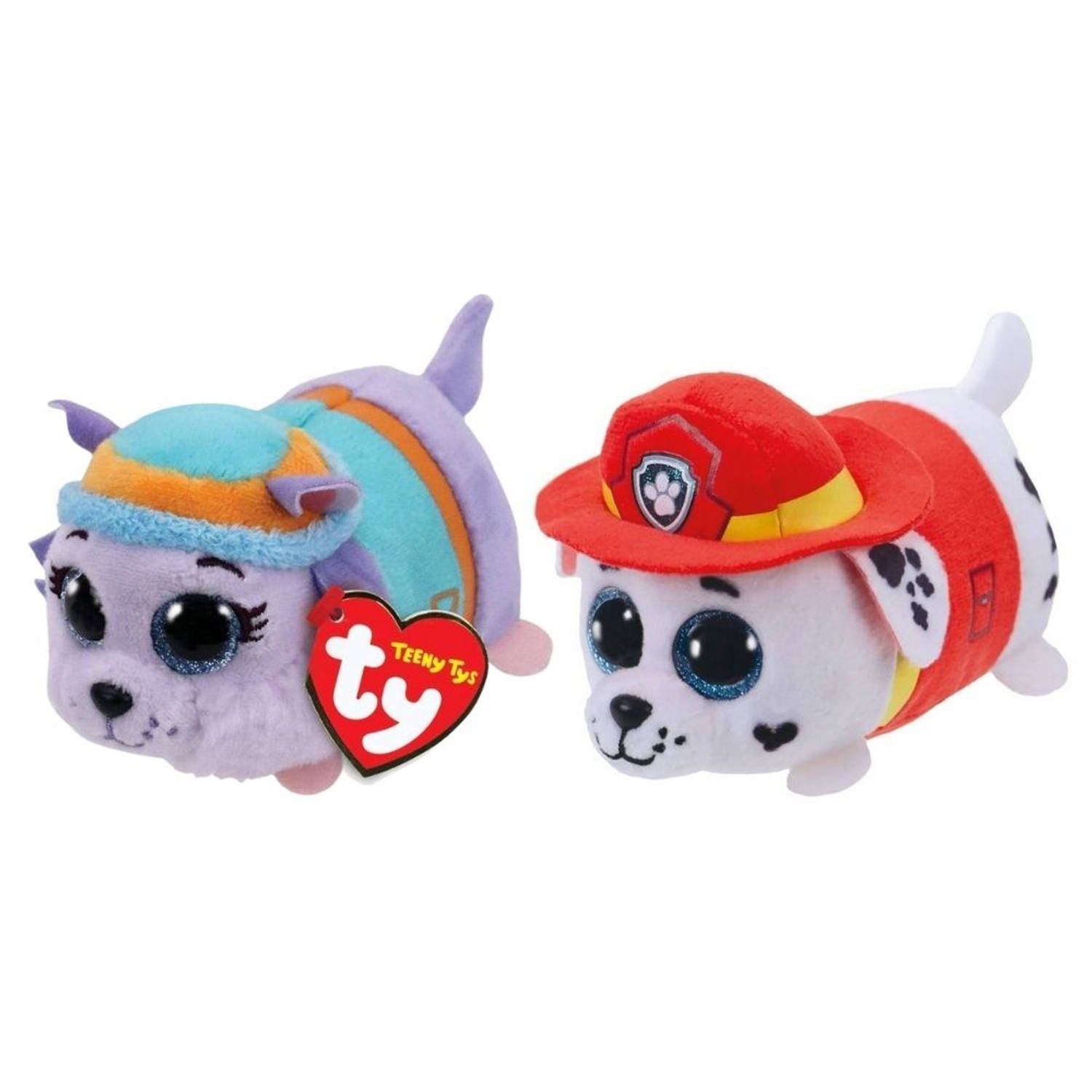 TY - Knuffel - Teeny Paw Patrol - Everest & Marshal - Meerkleurig