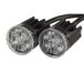 HELLA 2XD 014 564-011 LED-Flitslamp - BST-Round - 12/24V - Blauw/geel - Inbouw - Kabel: 1850mm - Opbouw - Set