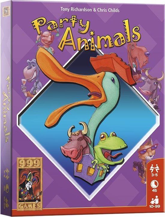 999 Games Party Animals - Kaartspel - Standaard editie