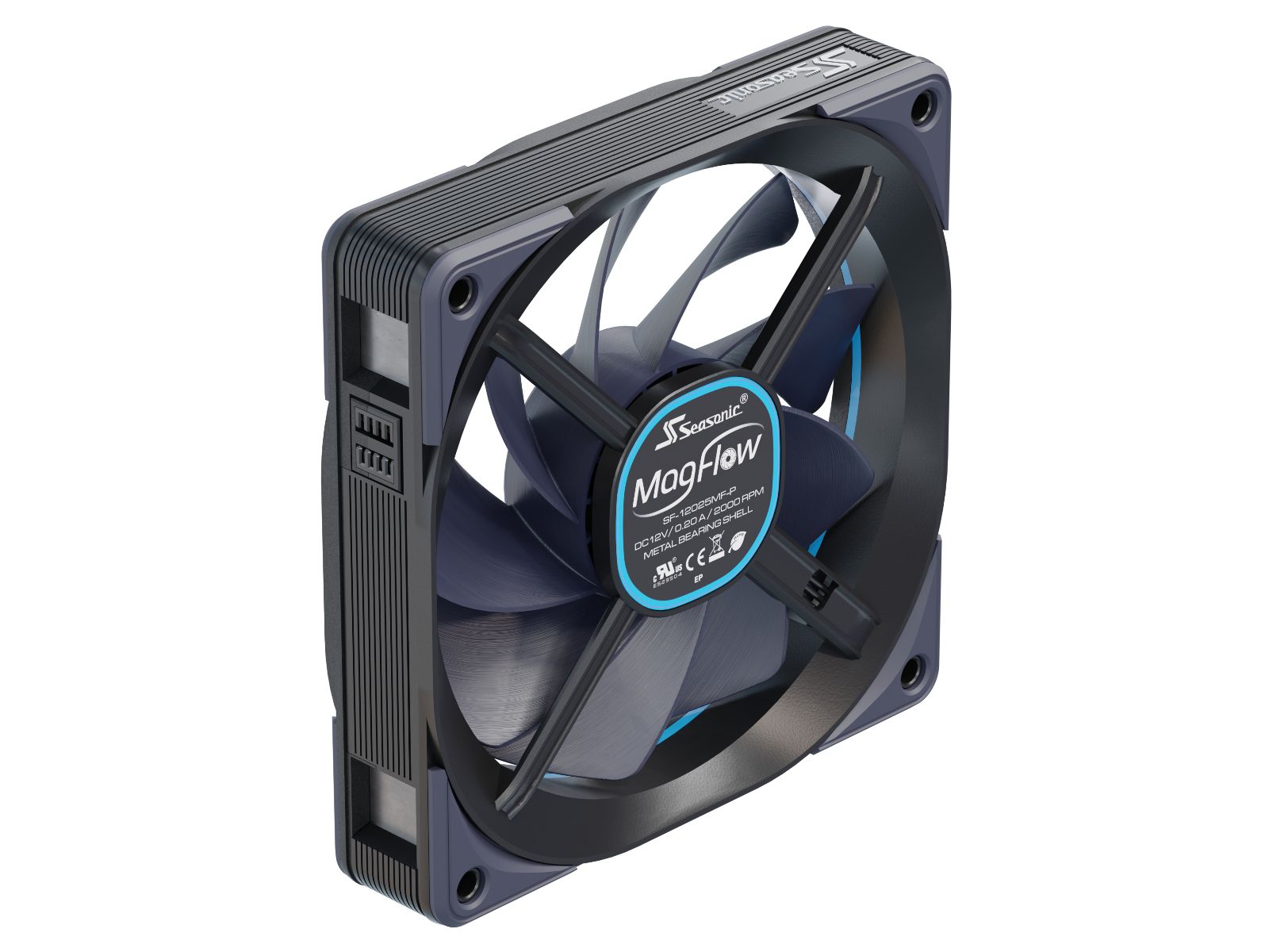 Seasonic MagFlow 1-Fan Kit - 120mm Fan - Black