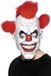 Vegaoo Masque de clown effrayant pour adultes Halloween - Masque de déguisement - Taille unique