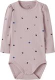NAME IT NBFNUTTI LS BODY NOOS - Baby - Bodies - Burnished Lilac - Maat 62
