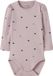 NAME IT NBFNUTTI LS BODY NOOS - Baby - Bodies - Burnished Lilac - Maat 62