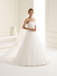 Bianco Evento S153 Voile - bord satiné - 300 cm