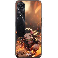 Maniacase Etui Oppo A78 5G Demon Slayer Nezuko 3D kunst anime Manga kopie