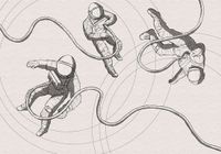 Komar Fotobehang - Extraordinary Astronauts 400x280cm - Vliesbehang