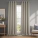 HPD Half Price Drapes Doorvoertule linnen gordijnen 274 cm lange kamer verduisterende gordijnen voor slaapkamer en woonkamer (1 paneel), 50W x 108L, havermout