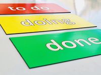 SMILEYBOARD - 3 magnetische Kanban-kaarten - Magneten voor agile projectmanagement - 13,5 cm x 6 cm