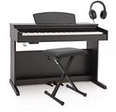 Gear4music DP-10X Digitale Piano, Bankpakket, Mat Zwart