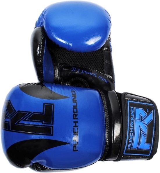 Punch Roundâ„¢ Punch Round Bokshandschoenen SLAM Blauw Zwart 16 OZ Bokshandschoenen