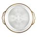 HOME DECO FACTORY, KA0596, Round Mirage Plastic Tray, Elegant and Durable Design, Ideal for Parties and Picnics, Easy to Clean, 385 cm, White