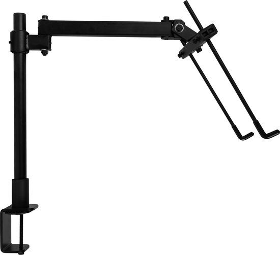 QUVIO Laptop beugel - Schermhouder met arm voor aan een bureau - Laptopbeugel - Laptophouder - Laptopstandaard - Staal - 38 x 27 x 51 cm