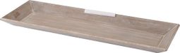 Merkloos / Sans marque Koopman International Hobby DIY kerststukjes maken grijs onderbord 20 x 60 cm hout rechthoekig Kerststukje maken materialen