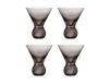 Bloomingville Verre à cocktail Corliss, lot de 4 Gris