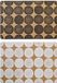 DKD Home Decor Placemat Zwart Wit Karton (43 x 30 x 0,1 cm) (2 Stuks)