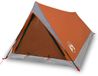 vidaXL Tent - 2-persoons - waterdicht - grijs en oranje