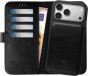 Rosso Element Geschikt voor Apple iPhone 18 Pro Max | Uitneembaar 2-in-1 Hoesje | Luxe Portemonnee | Back Cover en Book Case | Pasjeshouder | Zwart
