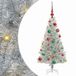 vidaXL Kerstboom Zilver 120 cm PET