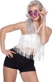 Wilbers & Wilbers Festival Top Dames Wit Met Franjes One Size