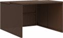 vidaXL Garage voor robotmaaier 86x90x52/57 cm poly rattan bruin