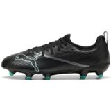 Puma Ultra 7 Match FG/AG JR Chaussures de football, Noir-Intense Menthe, 48 EU
