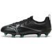 Puma Ultra 7 Match FG/AG JR Chaussures de football, Noir-Intense Menthe, 48 EU