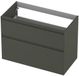 INK - Onderkast 2 Laden Greeploos Gelakt 45gr A-symmetrisch - 900x450x650 Mm - Mat Beton Groen