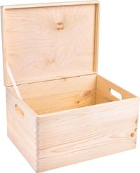 Creative Deco Grote Houten Doos Opberg-Kist | 30x20x14cm