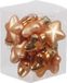 Othmar Decorations Kerstornamenten - sterren - 12x st - autumn sunset oranje - 4 cm - glas