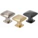 Gedotec Bouton de meuble ROSI en métal, 30 x 30 mm, doré brossé