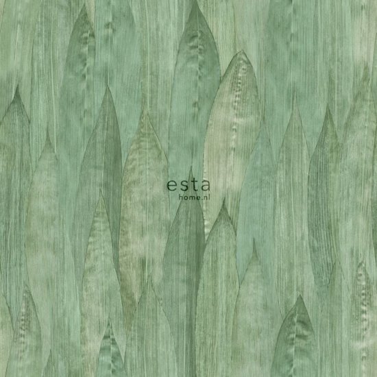 Esta Home behang bladeren celadon groen - 138986