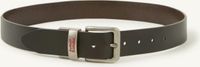 Levi's Batwing riem van leer - Zwart - Maat 75cm