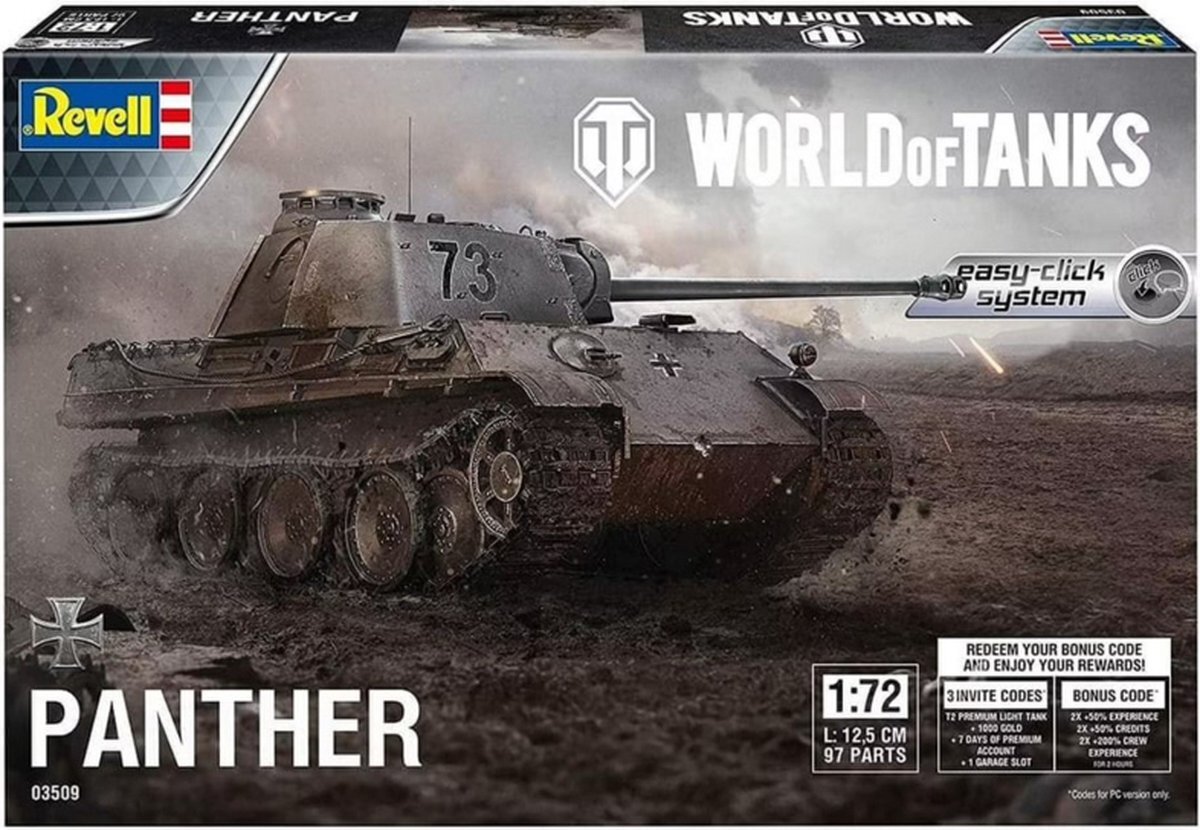 Revell 1:72 03509 Panther Ausf. D - World of Tanks Plastic kit