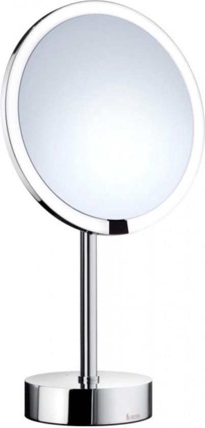 Smedbo Outline Vergrotingsspiegel met LED - Chroom - Rond