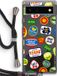 Case Company® - Google Pixel 6 Hoesje met Koord - Fruitsticker - Zwart Koord - Back Cover