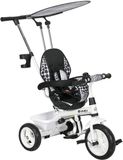 HOMCOM Kinderdriewieler Metaal, Kunststof 105L x 47B x 98H cm Wit