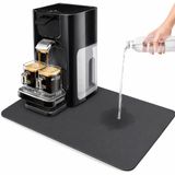 GLODI GOODS® Koffie absorberende afdruipmat - 40x50 cm – tampermat koffiemat - keuken en thee accessoires - Antraciet