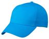 Myrtle Beach Gustav Daiber Gmbh Baseball pet/cap 5 panels - 2x stuks - turquoise blauw - volwassenen - katoen - klittenband sluiting
