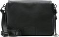 L.CREDI Leren Schoudertas Eva Flapbag Black Zwart