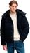 Superdry Premium Hooded Cord Puffer Veste Homme Eclipse Navy 3XL