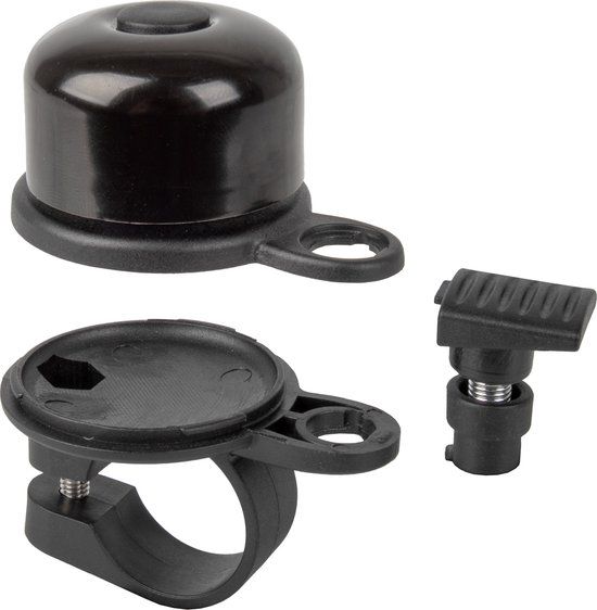 M-Wave AirBell Fietsbel met Airtag houder ø31.8mm - Zwart