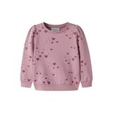 NAME IT MINI sweater met hartjes - lila