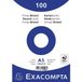 Exacompta Systeemkaart blanco - A5 - wit - 100 stuks