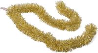 Gerimport Kerstboomslingers - goud / sneeuw - folie - 180 x 7 cm